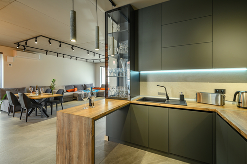 Réfection de cuisine dans les Yvelines: Décoration style naturel etc moderne