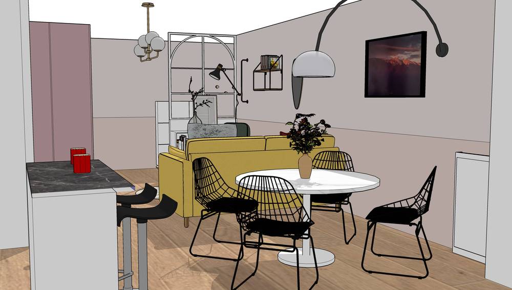 Plans d'am&eacute;nagement 2D et 3D pour permettre une repr&eacute;sentation r&eacute;aliste des travaux de d&eacute;coration